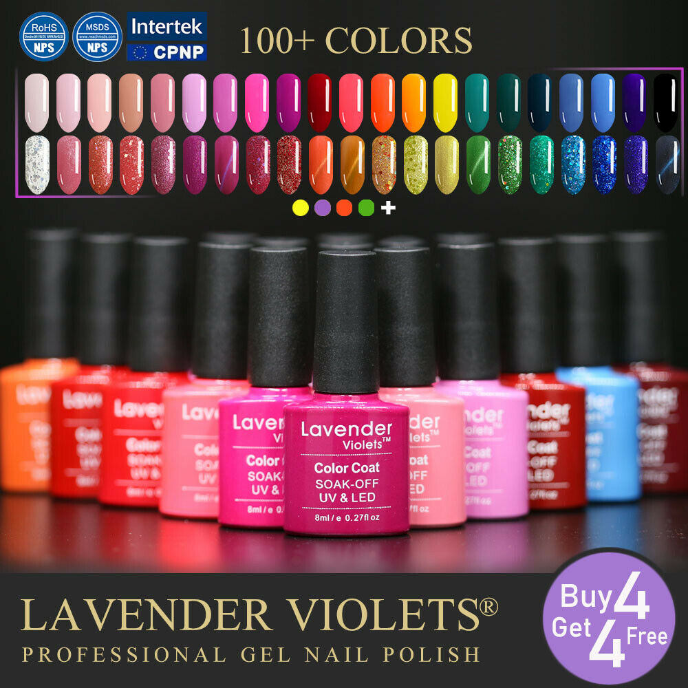 Lavender Violets Uv Soak Off Gel Nail Polish Salon Wholesale Liquidation 8ml
